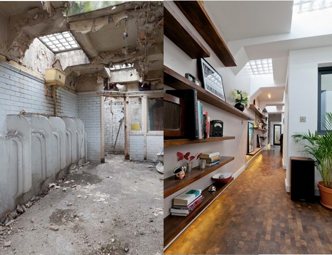 Toilets into homes